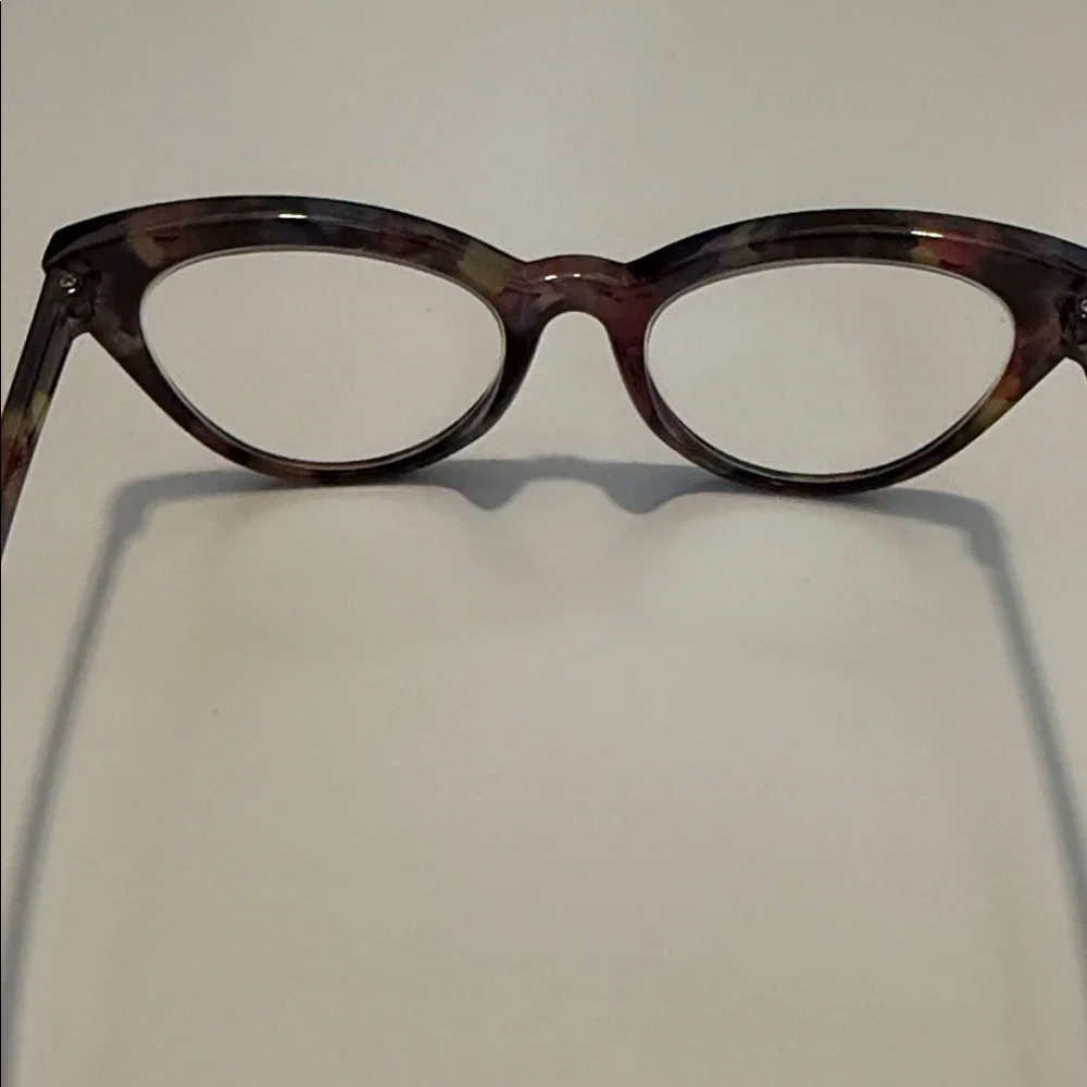 Betsey Johnson Multicolor Cat-Eye Glasses